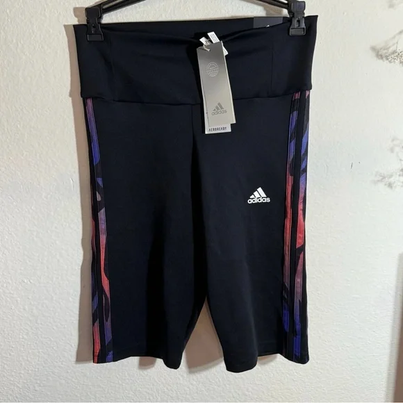 Adidas Tiger-Print Crop Top & Shorts